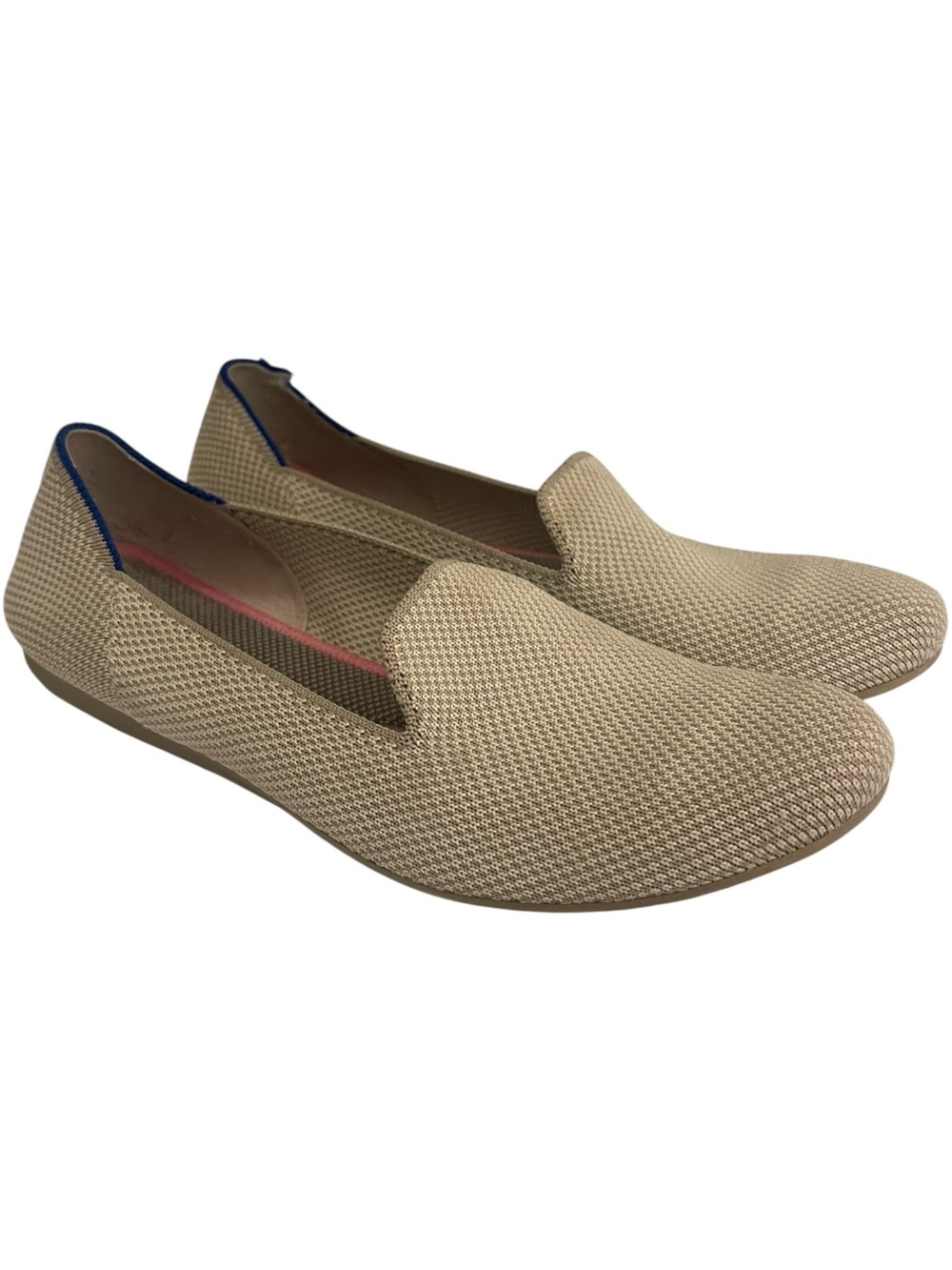 ROTHYS Beige Knit Slip-On Women's Flats Round Toe Size 7